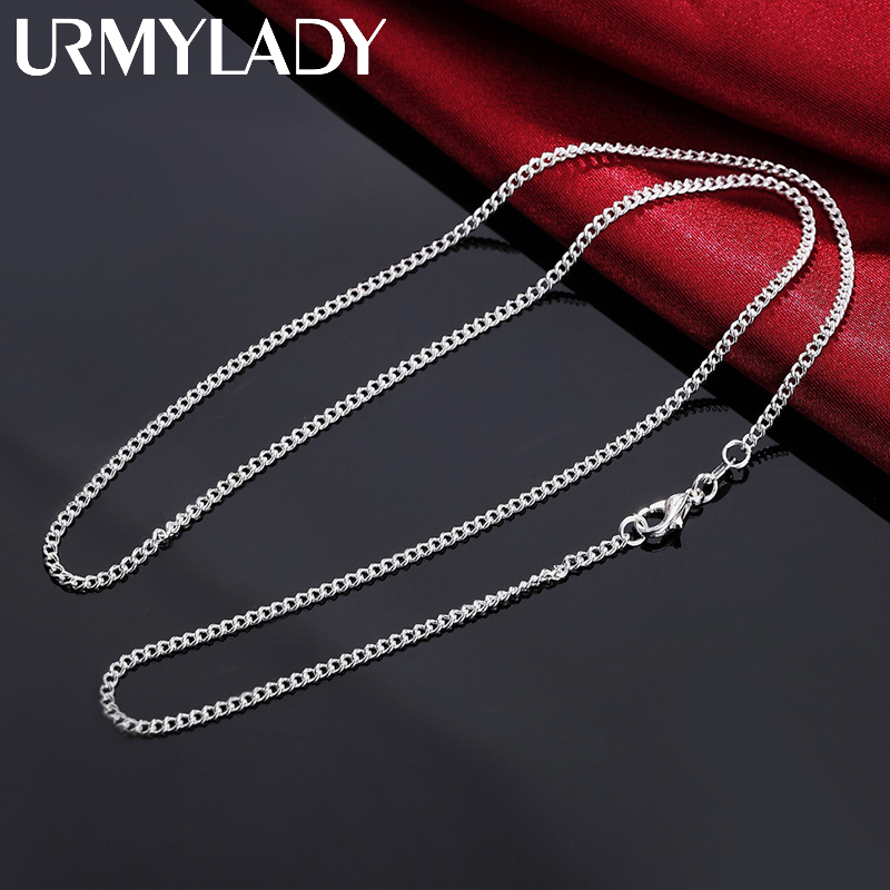 5pcs Lot 40-75cm wholesale 925 - 925 Sterling Silver Chain Necklace Men ulasan dan harga