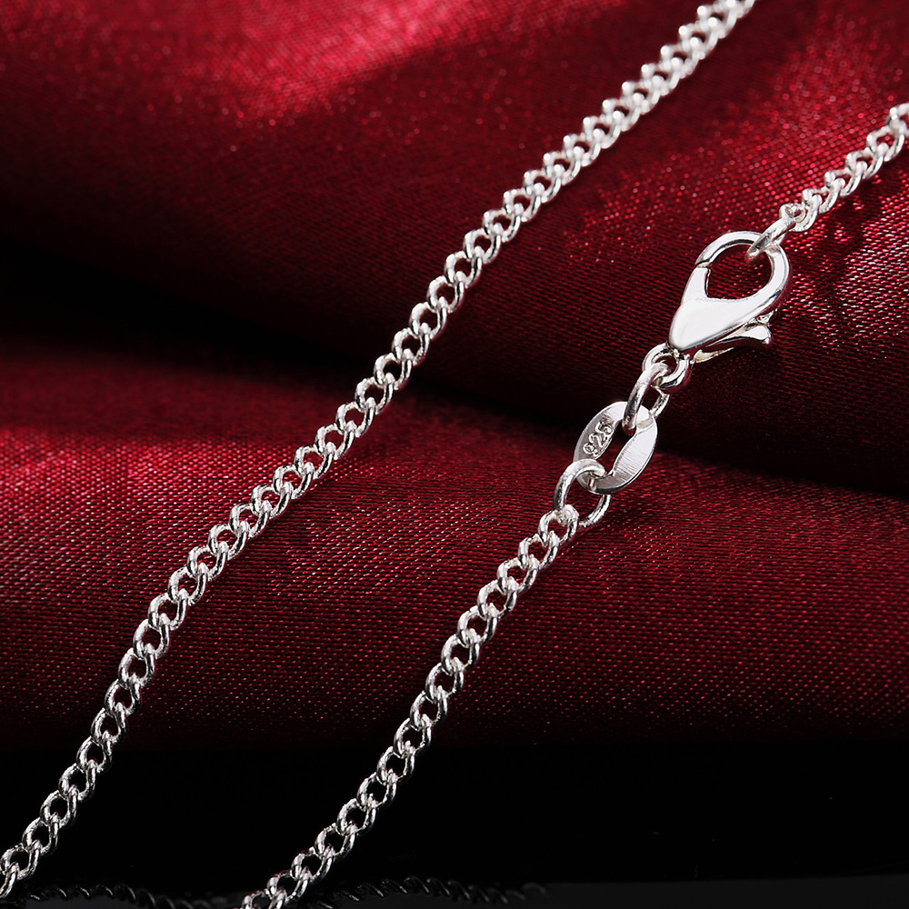 5pcs Lot 40-75cm wholesale 925 - 925 Sterling Silver Chain Necklace Men ulasan dan harga