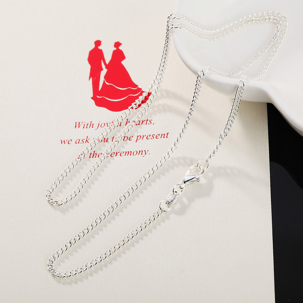 5pcs Lot 40-75cm wholesale 925 - 925 Sterling Silver Chain Necklace Men ulasan dan harga
