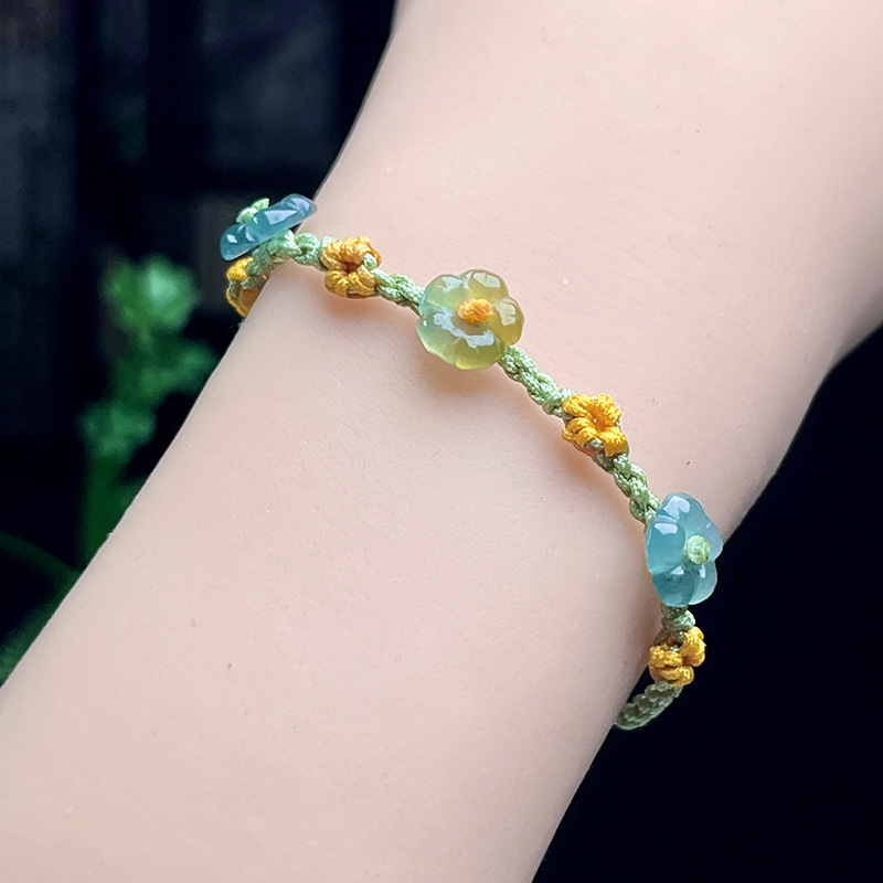 Myanmar Jadeite Flower Bracele - Bracelets ulasan dan harga