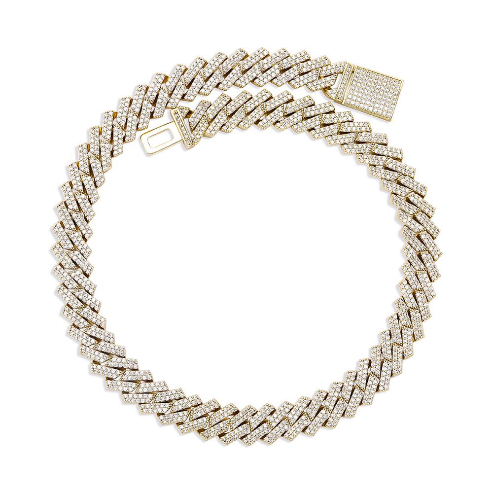 TOPGRILLZ 12mm/14mm Iced Micro - Cuban Link Chain 12Mm ulasan dan harga