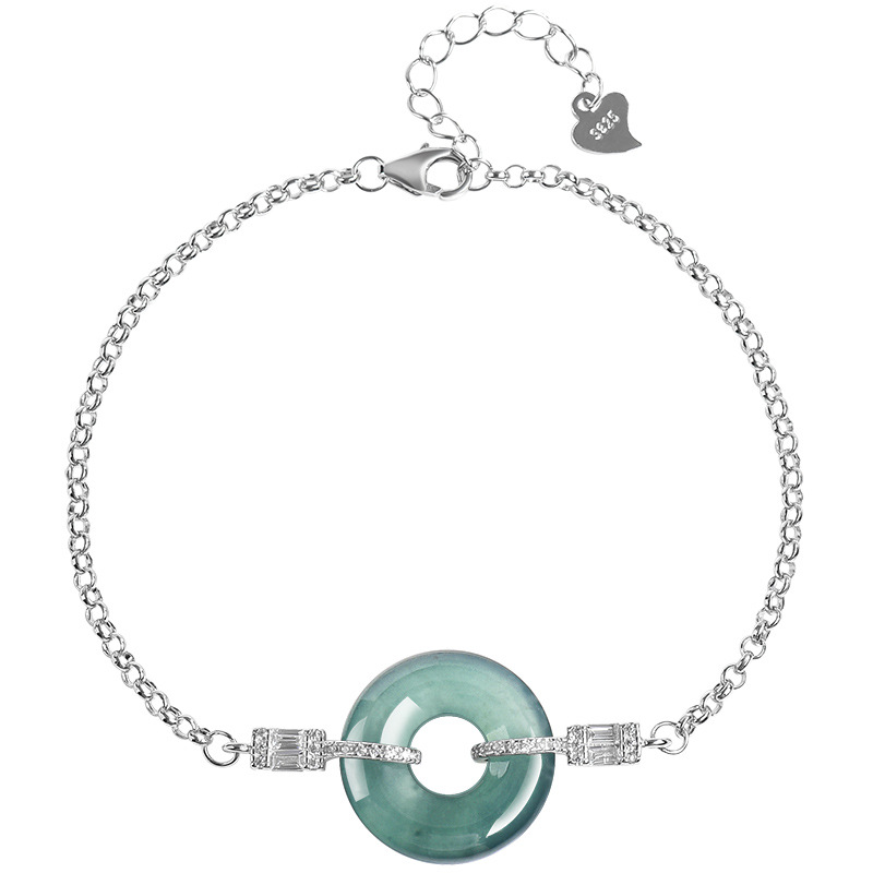 Blue Myanmar Jadeite Ring Brac - Bracelets ulasan dan harga
