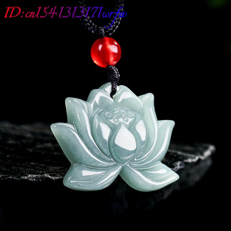 Myanmar Jadeite Lotus Pendant  - Necklaces ulasan dan harga