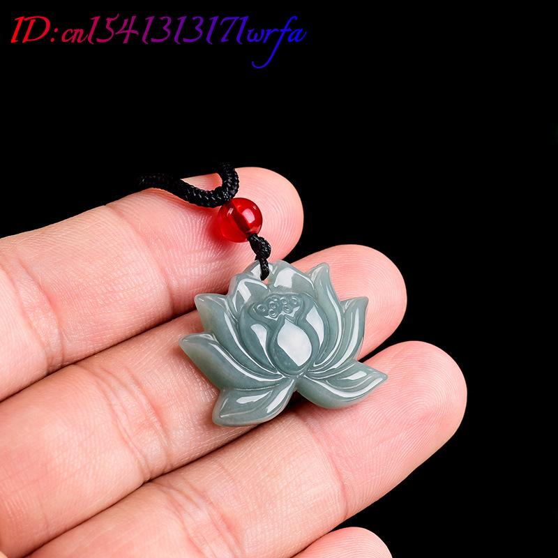 Myanmar Jadeite Lotus Pendant  - Necklaces ulasan dan harga