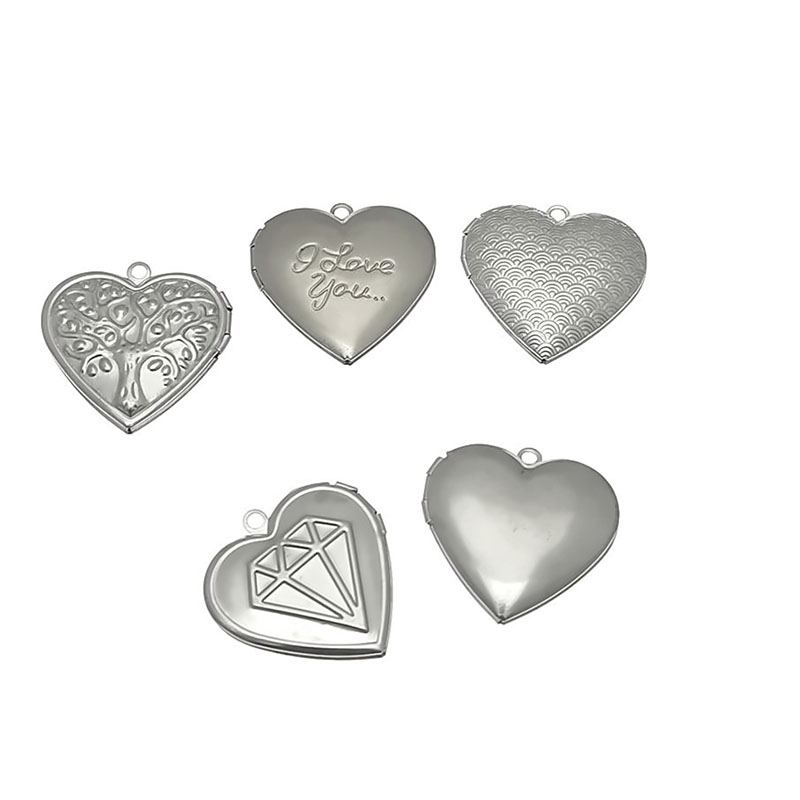 Love Heart Locket Station 20pc - Heart Locket Necklace Photo ulasan dan harga